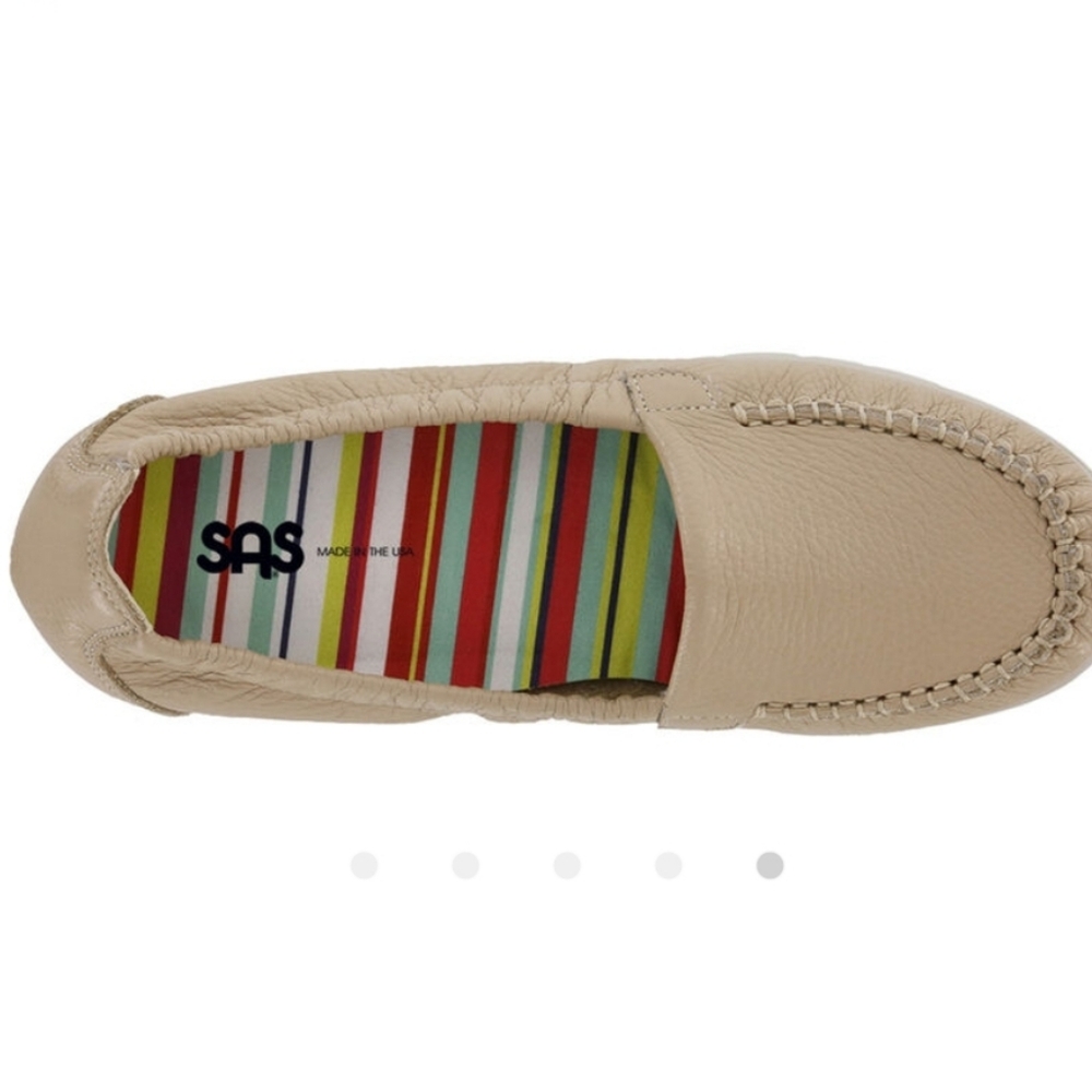 SAS Sunny Slip On Men's Beige Tan Loafers Size 12 - Picture 8 of 13